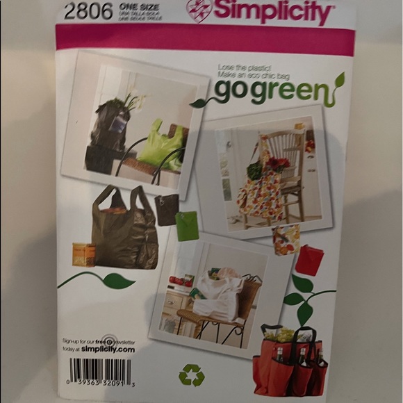 Simplicity Pattern 2806 - Shopping Bags - Picture 6 of 7